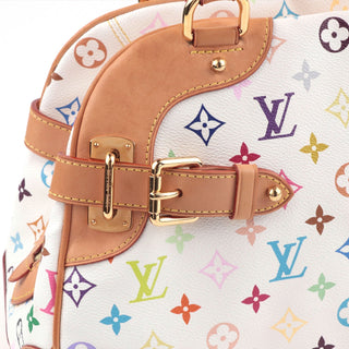 Louis Vuitton White Multicolour Monogram Murakami Claudia Bag