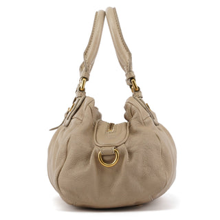 Marc by Marc Jacobs Beige Leather Classic Q 2-Way Bag