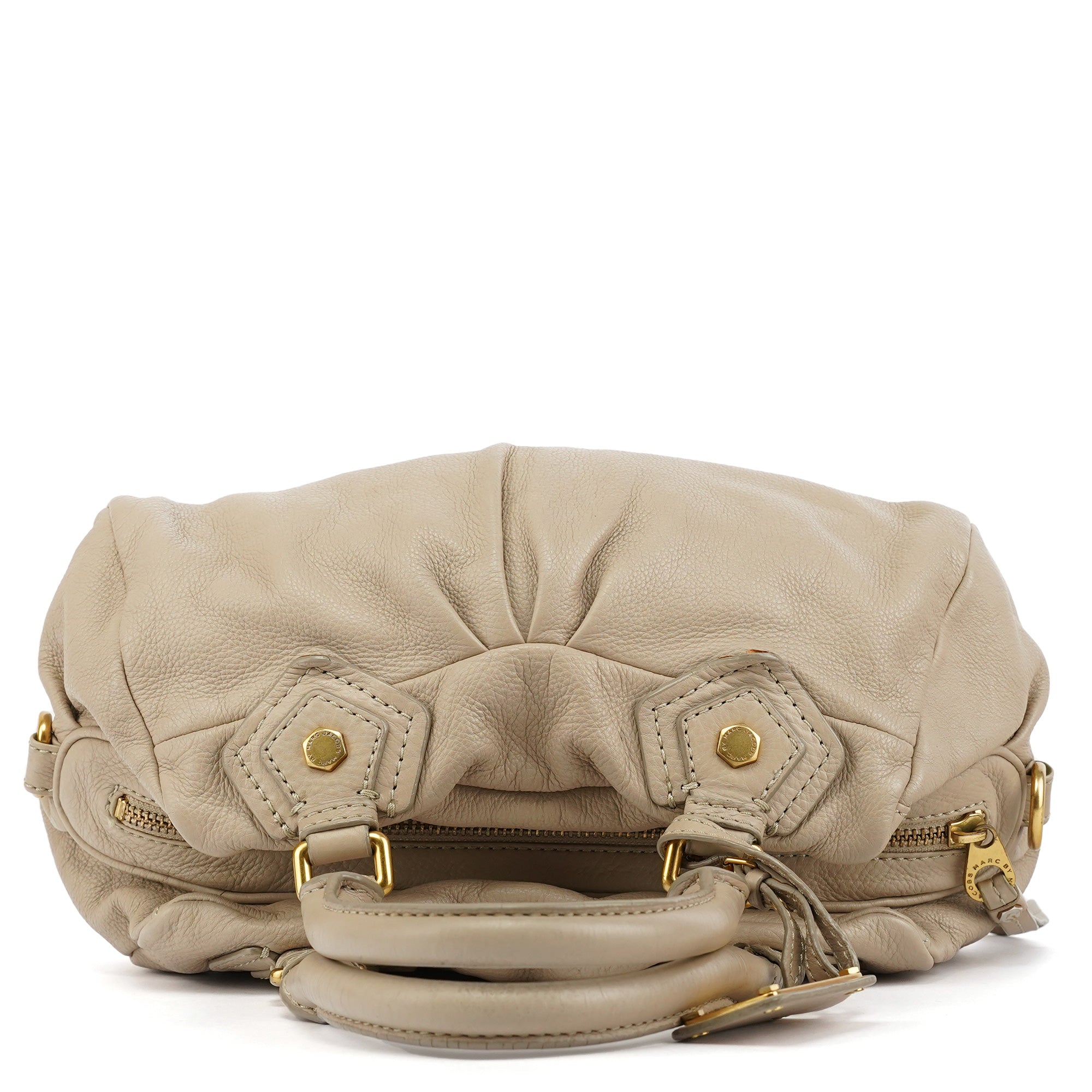 Marc by Marc Jacobs Sac deux portés Classic Q en cuir beige