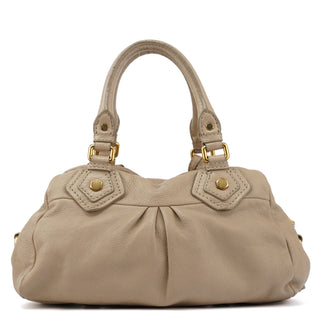 Marc by Marc Jacobs Beige Leather Classic Q 2-Way Bag