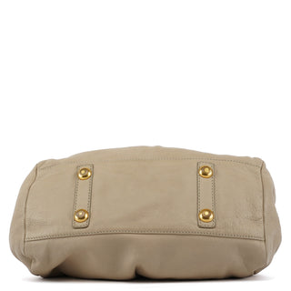 Marc by Marc Jacobs Beige Leather Classic Q 2-Way Bag