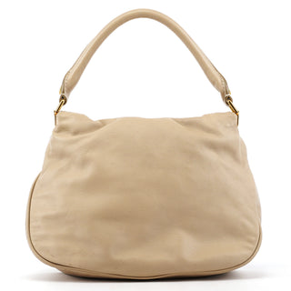 Marc by Marc Jacobs Beige Leather Turnlock Handbag