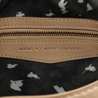 Marc by Marc Jacobs Beige Leather Turnlock Handbag