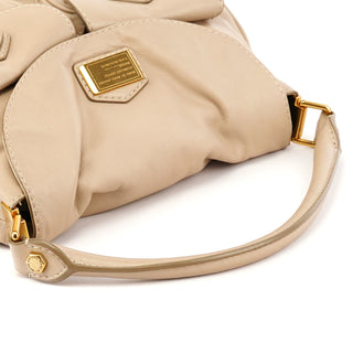 Marc by Marc Jacobs Beige Leather Turnlock Handbag