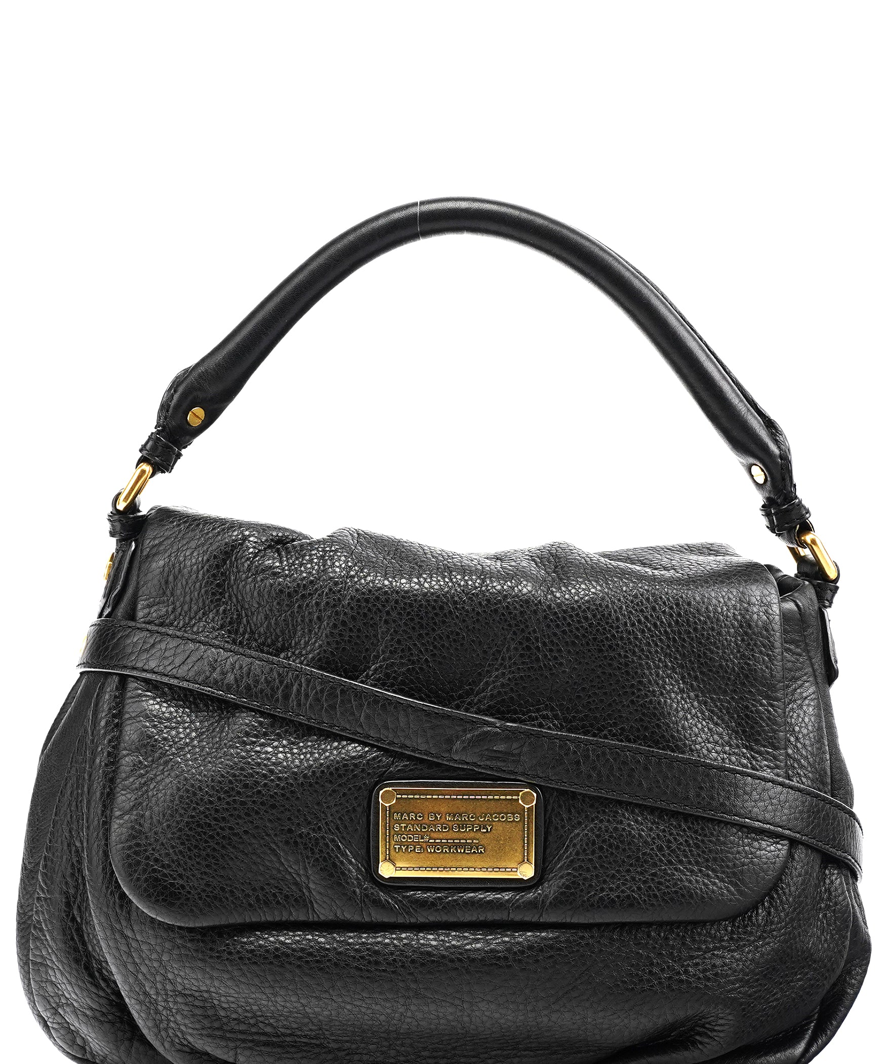 Marc by Marc Jacobs Black Leather Classic Q 2-Way Bag