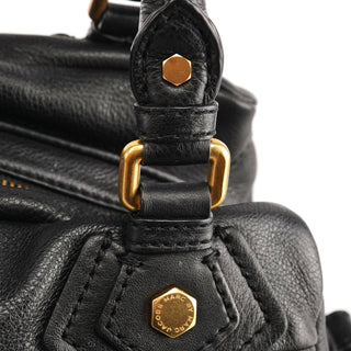 Marc by Marc Jacobs Black Leather Classic Q Baby Groovee 2-Way Bag
