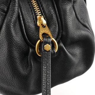 Marc by Marc Jacobs Black Leather Classic Q Baby Groovee 2-Way Bag