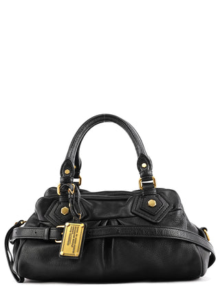Marc by Marc Jacobs Black Leather Classic Q Baby Groovee 2-Way Bag