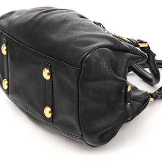 Marc by Marc Jacobs Black Leather Classic Q Baby Groovee 2-Way Bag