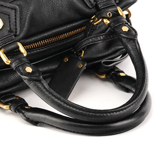 Marc by Marc Jacobs Black Leather Classic Q Baby Groovee 2-Way Bag