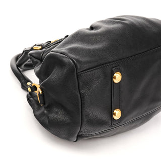 Marc by Marc Jacobs Black Leather Classic Q Baby Groovee 2-Way Bag