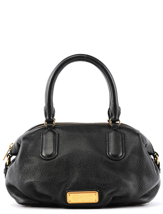 Marc by Marc Jacobs Black Leather Classic Q Bowling Bag
