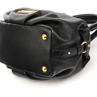 Marc by Marc Jacobs Black Leather Classic Q Bowling Bag