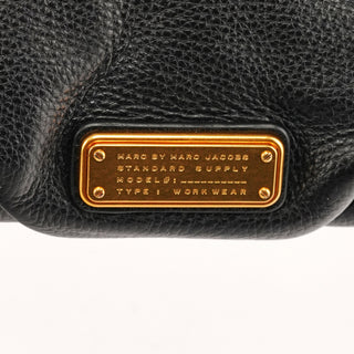 Marc by Marc Jacobs Black Leather Classic Q Bowling Bag