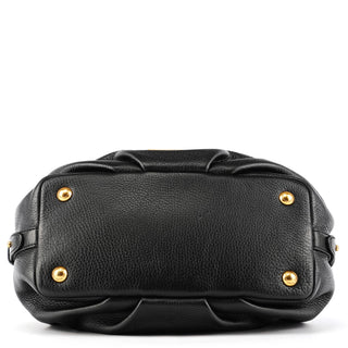 Marc by Marc Jacobs Black Leather Classic Q Bowling Bag