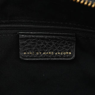 Marc by Marc Jacobs Black Leather Classic Q Bowling Bag