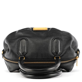 Marc by Marc Jacobs Black Leather Classic Q Bowling Bag