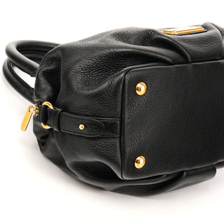 Marc by Marc Jacobs Black Leather Classic Q Bowling Bag
