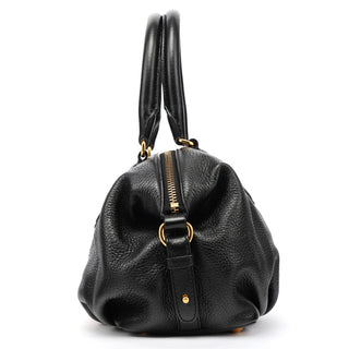 Marc by Marc Jacobs Black Leather Classic Q Bowling Bag
