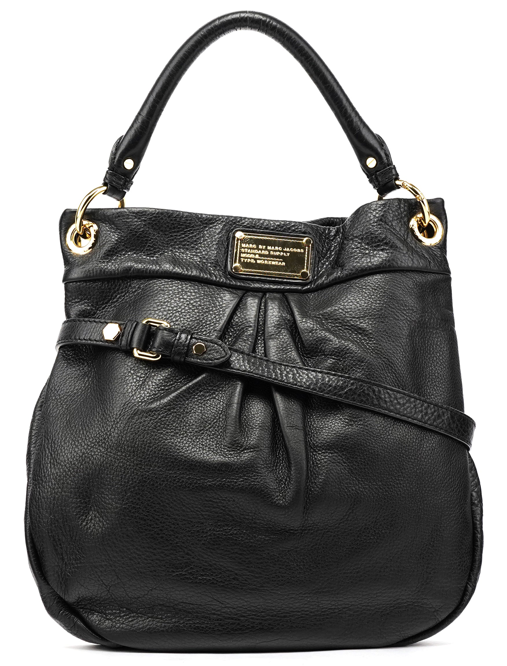Marc by Marc Jacobs Sac hobo deux portés Classic Q Hillier en cuir noir
