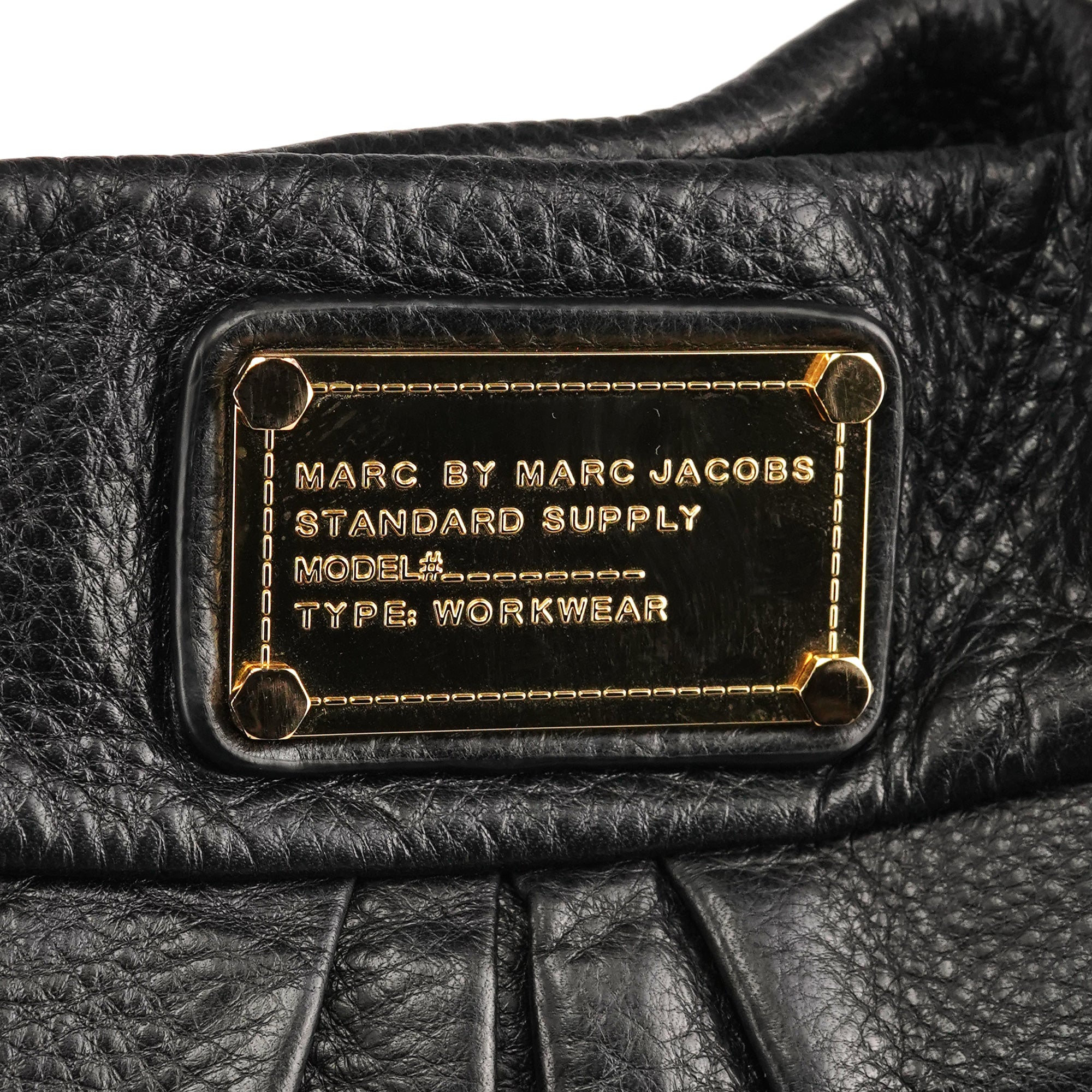 Marc by Marc Jacobs Sac hobo deux portés Classic Q Hillier en cuir noir