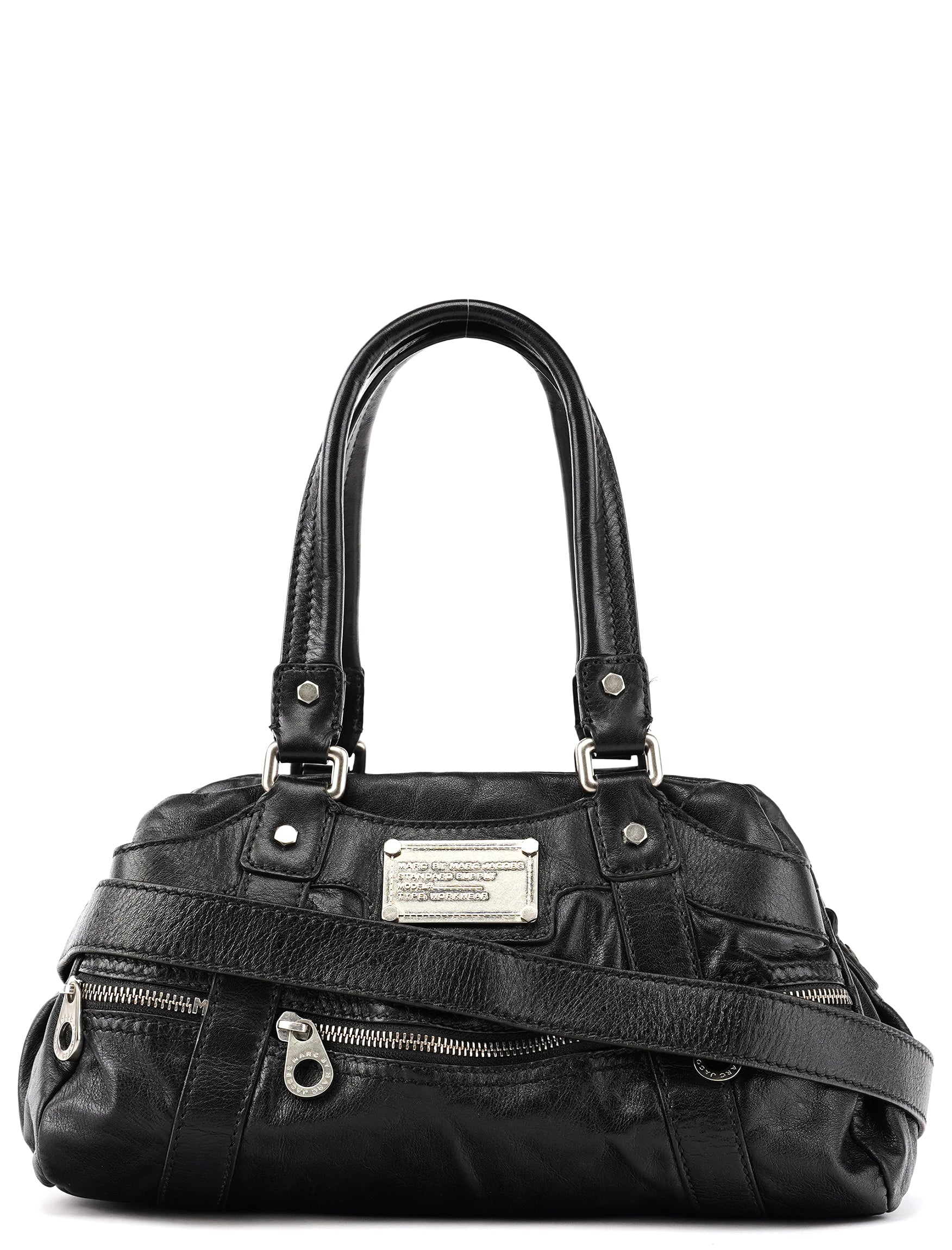 Marc by Marc Jacobs Borsa Multi-Pocket in pelle nera
