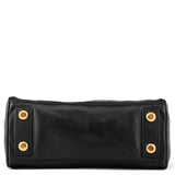 Marc by Marc Jacobs Black Pebbled Leather Bowling Bag