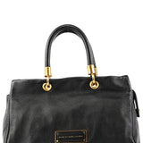 Marc by Marc Jacobs Black Pebbled Leather Bowling Bag