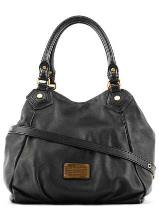 Marc by Marc Jacobs Black Pebbled Leather Classic Q Fran 2-Way Bag