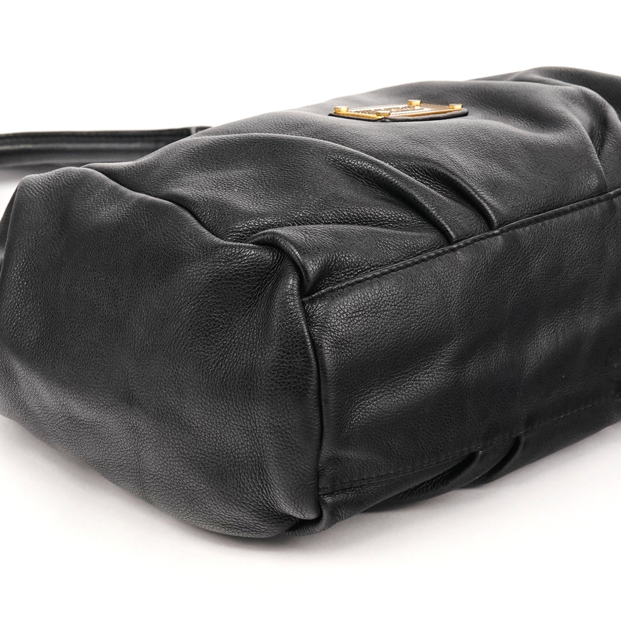 Marc by Marc Jacobs Sac deux portés Classic Q Fran en cuir grainé noir