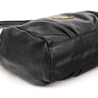 Marc by Marc Jacobs Black Pebbled Leather Classic Q Fran 2-Way Bag