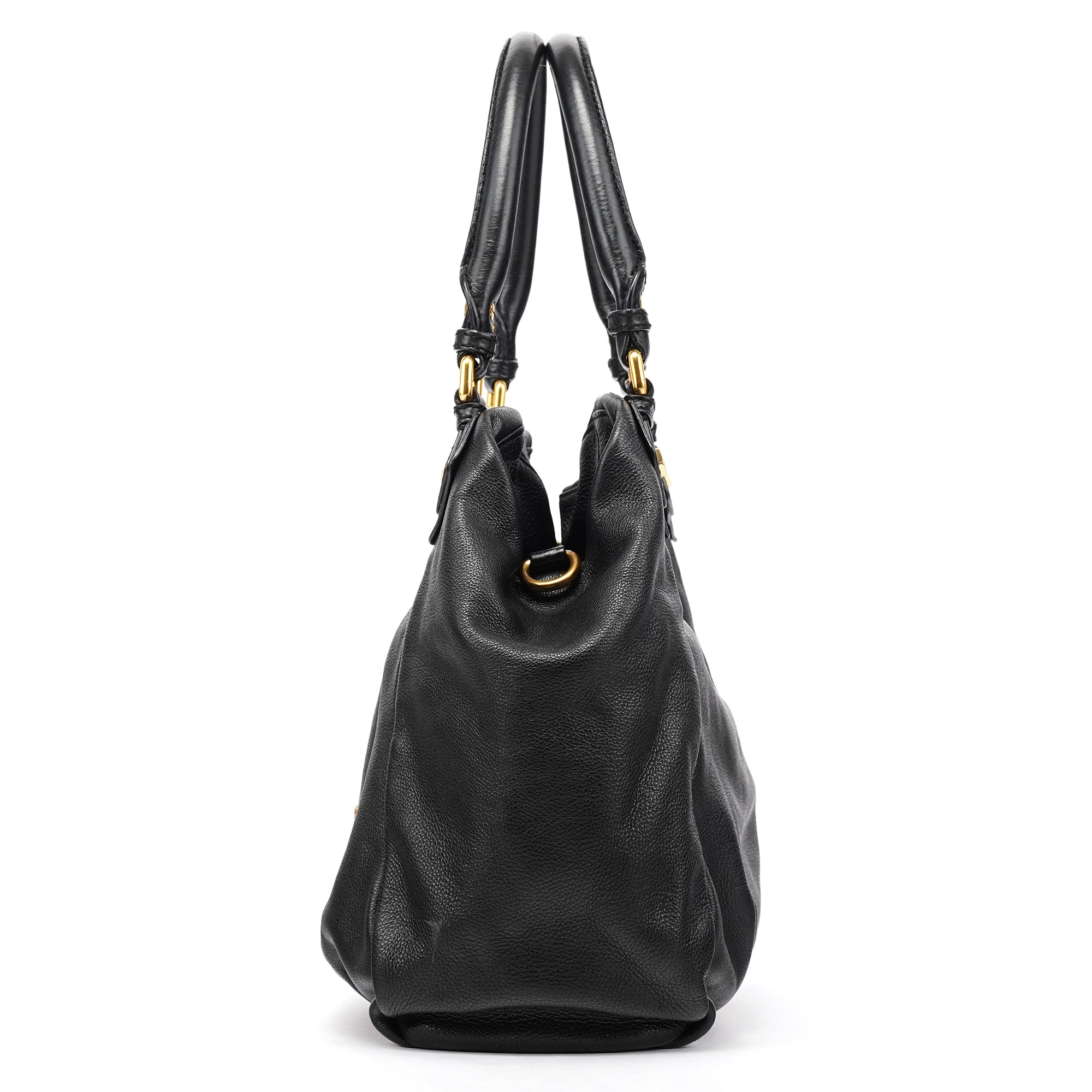 Marc by Marc Jacobs Sac deux portés Classic Q Fran en cuir grainé noir