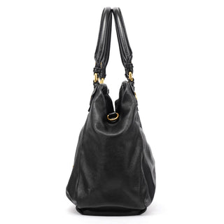 Marc by Marc Jacobs Black Pebbled Leather Classic Q Fran 2-Way Bag
