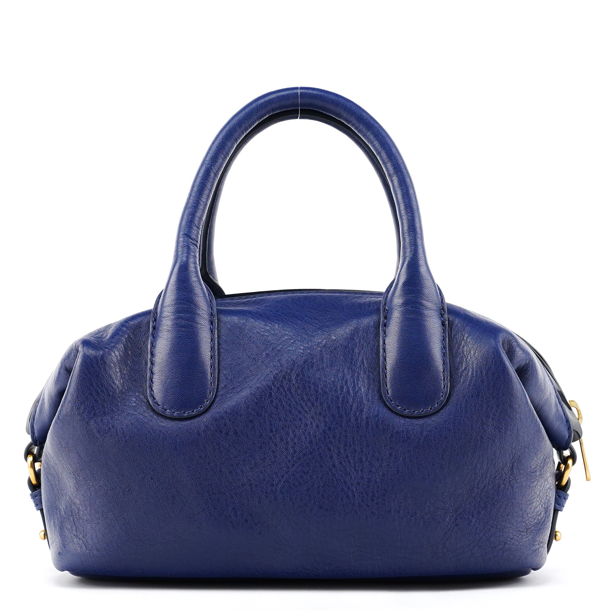 Marc by Marc Jacobs Blue Leather Classic Q 2-Way Bowling Bag