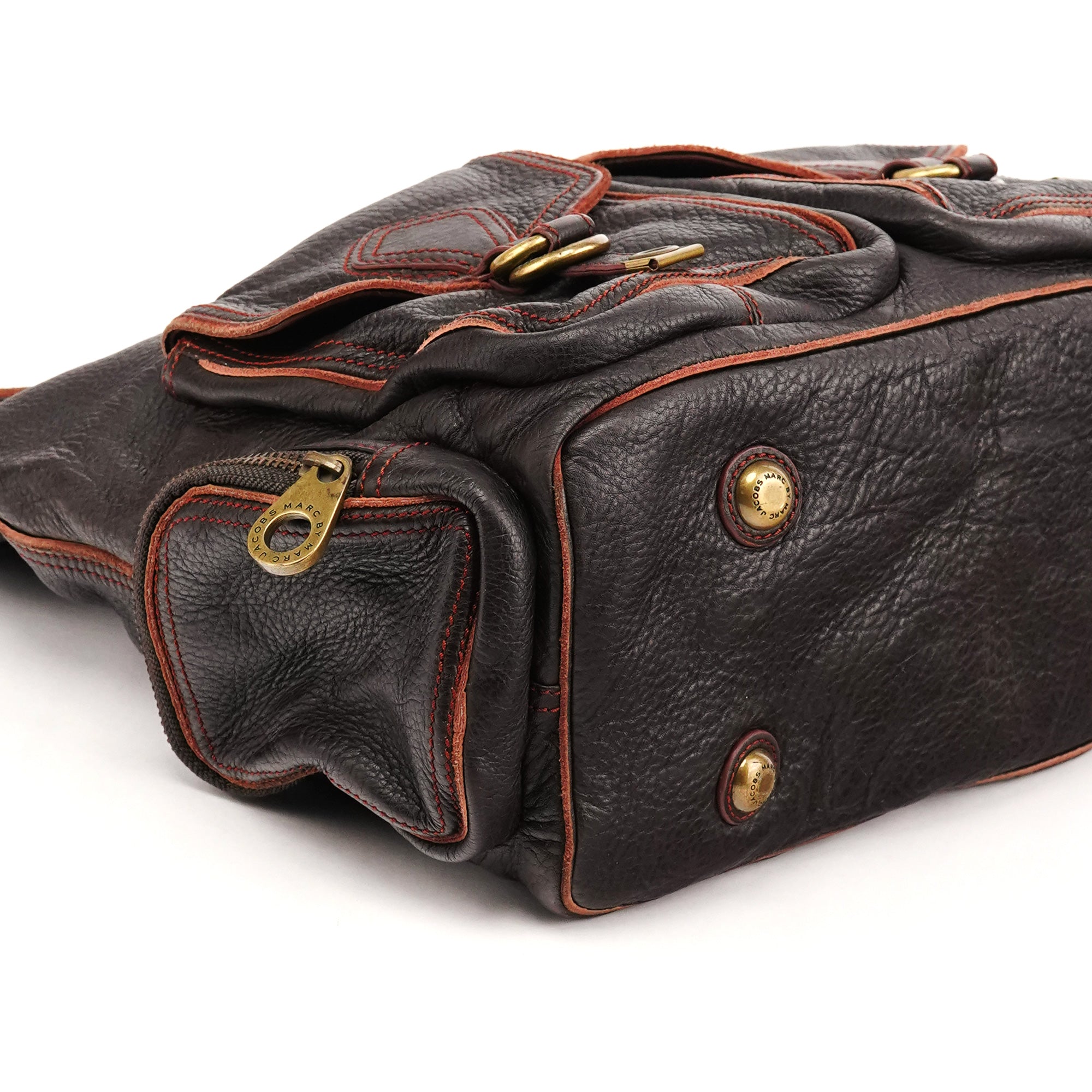 Marc by Marc Jacobs Brown Leather Multi-Pocket 2-Way Bag