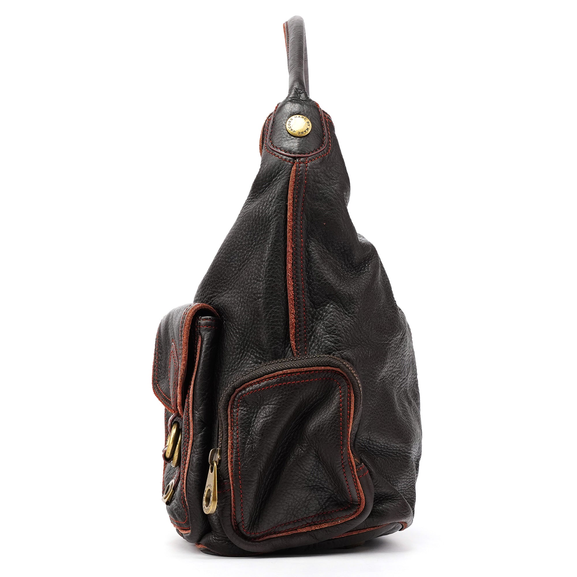 Marc by Marc Jacobs Brown Leather Multi-Pocket 2-Way Bag