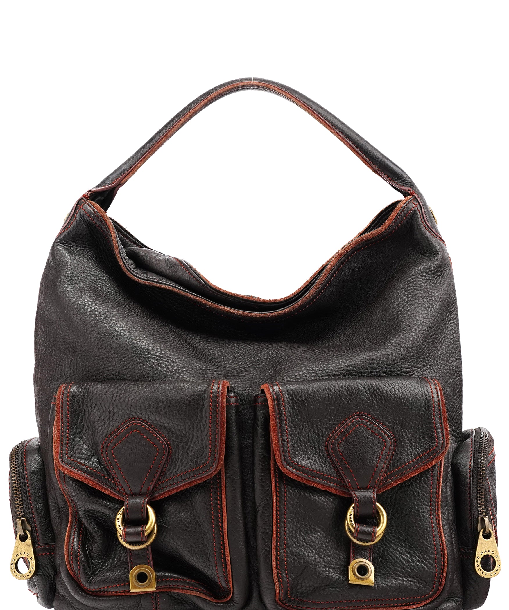 Marc by Marc Jacobs Brown Leather Multi-Pocket 2-Way Bag