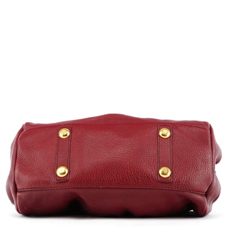 Marc by Marc Jacobs Burgundy Leather Classic Q 2-Way Bag