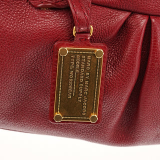 Marc by Marc Jacobs Burgundy Leather Classic Q 2-Way Bag