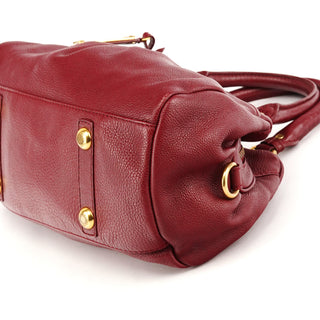 Marc by Marc Jacobs Burgundy Leather Classic Q 2-Way Bag