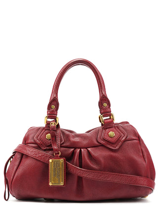 Marc by Marc Jacobs Burgundy Leather Classic Q 2-Way Bag
