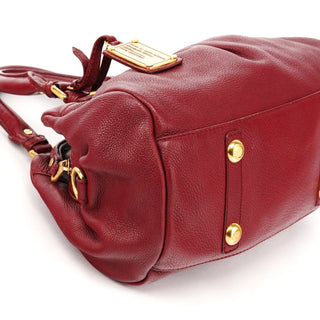 Marc by Marc Jacobs Burgundy Leather Classic Q 2-Way Bag