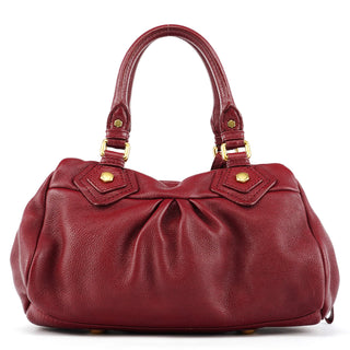 Marc by Marc Jacobs Burgundy Leather Classic Q 2-Way Bag