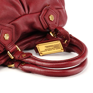 Marc by Marc Jacobs Burgundy Leather Classic Q 2-Way Bag