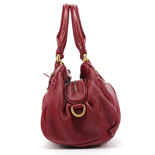 Marc by Marc Jacobs Burgundy Leather Classic Q 2-Way Bag