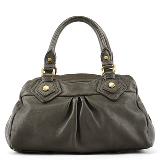 Marc by Marc Jacobs Grey Leather Classic Q Baby Groovee 2-Way Bag
