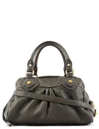 Marc by Marc Jacobs Grey Leather Classic Q Baby Groovee 2-Way Bag