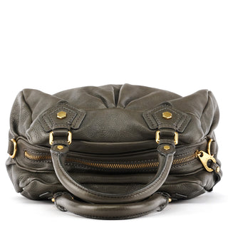 Marc by Marc Jacobs Grey Leather Classic Q Baby Groovee 2-Way Bag