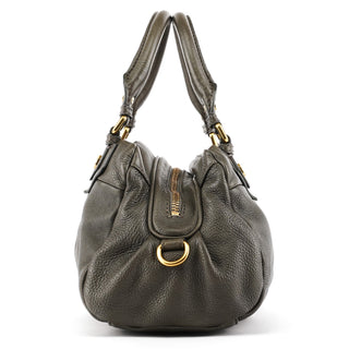 Marc by Marc Jacobs Grey Leather Classic Q Baby Groovee 2-Way Bag