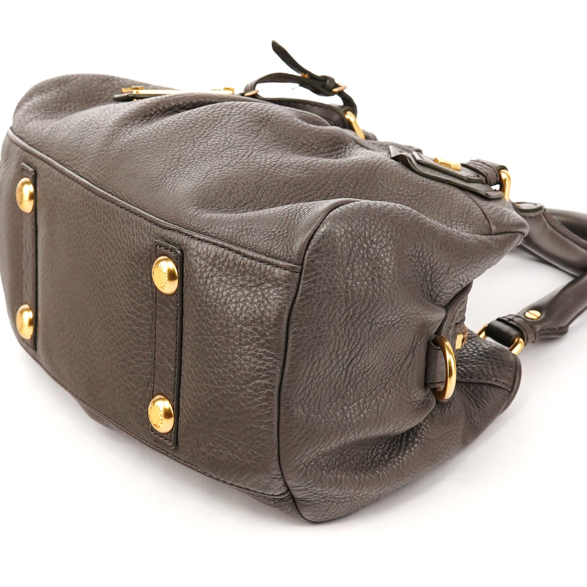 Marc by Marc Jacobs Bolso Classic Q Baby Groovee de piel gris